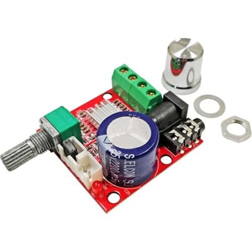 12V 2X10W Hi-Fi PAM8610 Audio Stereo Amplifier Board Module Dual D Class Channel 20mA 20Hz to 50KHz DIY KIT