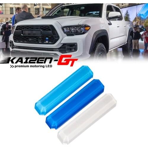 3PCS Tri-color 3D Hard ABS Sticker Car Front Grill Emblem Decoration Stickers For Toyota Tacoma 4Runner Tundra Auto Accessories