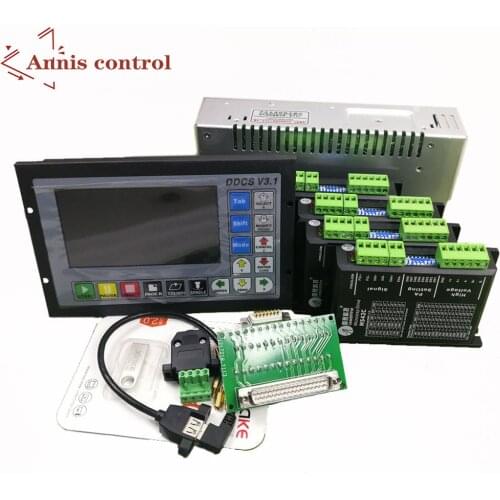 CNC mach3 USB 4 Axis Kit, 4pcs M542C driver+ DDCS V3.1 The controller +power supply