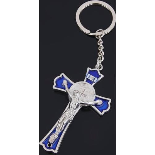 5 inch Metal Catholic Jesus Key Ring Keychain PendanT Ornament Souvenirs Wedding Party Favors