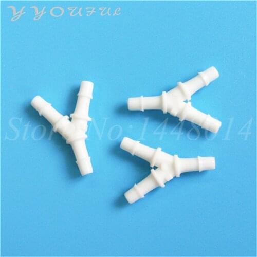 Eco solvent UV printer ink tube connector Y shape for Epson DX4 DX5 head Roland Allwin Xuli Aifa ink damper clips 4X3MM 50pcs