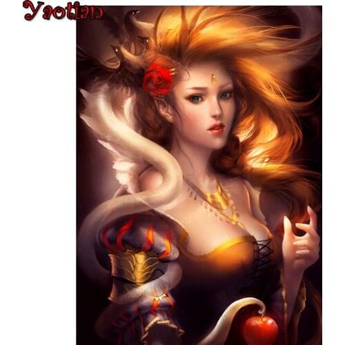 5D DIY diamond painting Fantasy Women embroidery cross stitch Mosaic home decoration wall stickers handmade New Year gift