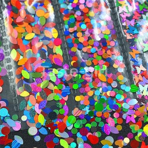 Acrylic nail art decorations decals Sticker nail sequins glitter manicure beauty Styling Accessories tools round heart butterfly