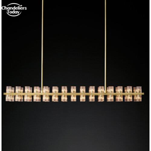 Arcachon Round Chandelier Lighting Modern Retro Crystal Chandelier Pendant Hanging Light Restaurant Lighting
