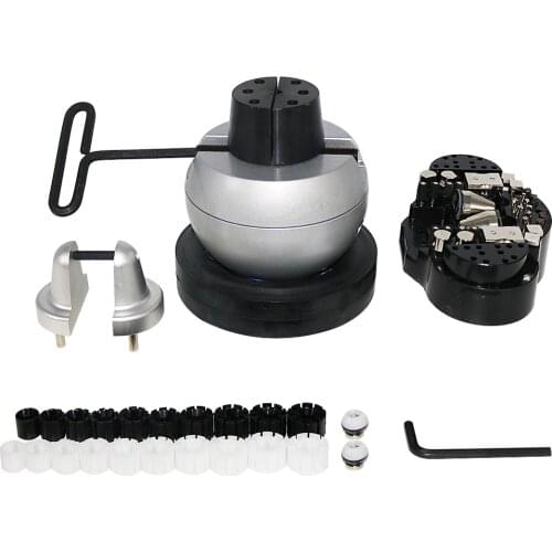 Engraving Block 5 inch Ball Vise Setting Jewelry Ball Vise Engraving with 59PCS Attachment and Rubber Base Jewelry Making Tools