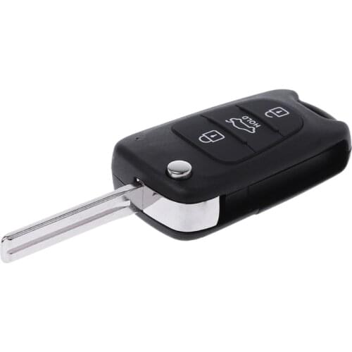 3 Button Flip Remote Key Fob Case Shell for KIA Rondo Sportage Soul Rio for 2006-2011 KIA Rondo KIA Sportage Soul Rio