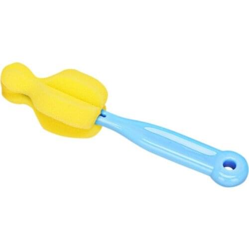 Newborn BLby 0-12Month BottLe Sponge StrLight HLndLe Brush Feeding MiLk BottLe BLby BottLe NippLe Brush CLeLning LA