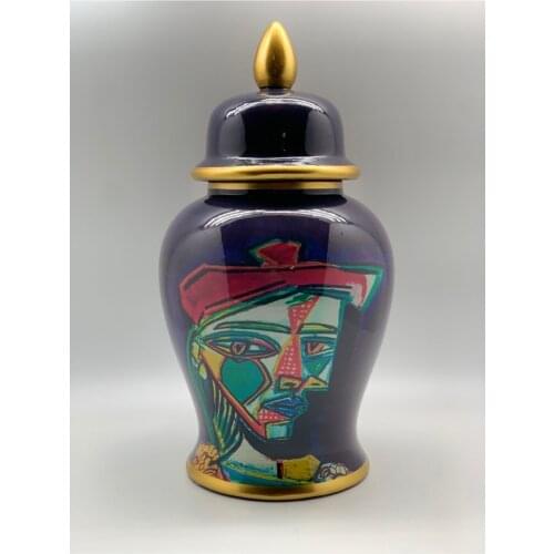 Dia Moore Studio Purple Picasso Cube