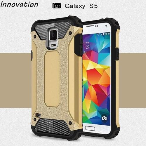 Innovation For Samsung Galaxy S5 Case Slim Armor Rubber + Hard PC Cover For Samsung S5 i9600 Phone Back Bag For Galaxy S5 Fundas