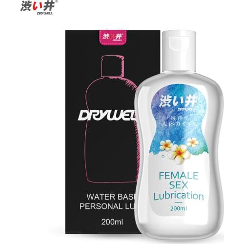 DRY WELL 200ML Lubricant For Sex Water-based Lube Adult Sex Lubricants Sexual For Oral Vagina Dick Anal Gay Sex Oil