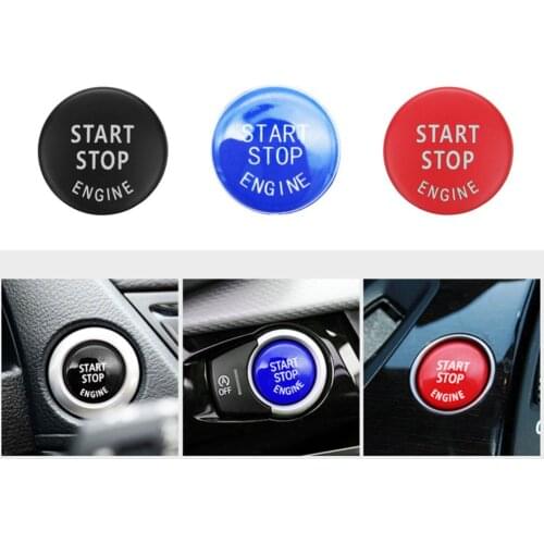 Car Engine START STOP Button Replace Switch Cover Accessories Key Decor for BMW X1 X5 E70 X6 E71 Z4 E89 3 5 Series E90 E91 E60