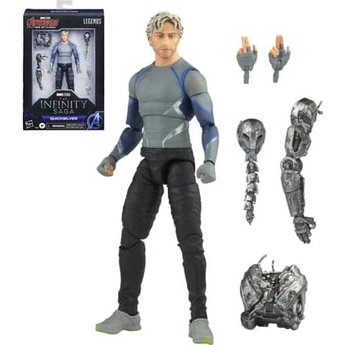 Hasbro marvel legends the avengers ML Quicksilver Action Pvc Collectible Model Toys Anime Character Toys for Kids
