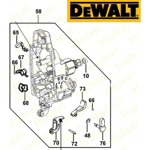 Gear box assembly For DeWALT DCS331 N381426 Power Tool Accessories