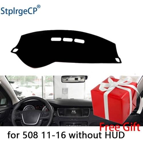 For Peugeot 508 2011-2016 dashboard mat Protective pad Shade Cushion Pad interior sticker car styling accessories