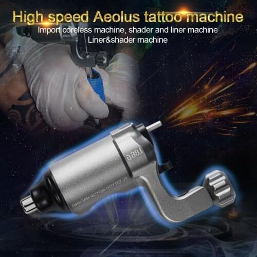 Tattoo Machine Gun Rotary Motor Gun Strong Power Shader Liner Body Art Permanent Makeup Power Supply Foot Pedal Tattoo Needles