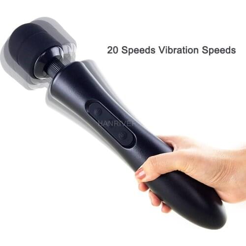 Massage Wand Vibrators for Women, USB Charge Big AV Stick Female G Spot Massager Clitoris Stimulator Adult Sex Toies for Women