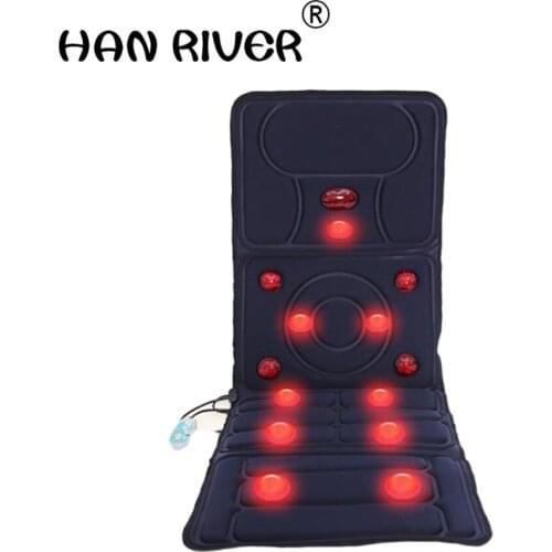 Household multi-function electric heating body massager healthcare pillow full-body massage mattress pad waist, neck massager