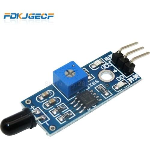 3 Pin IR Flame Detection Sensor Module Fire Detecting Infrared Receiver Module for Arduino