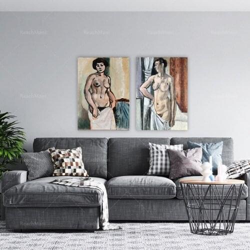 Matisse nude girl art print poster print set, vintage Henri Matisse wall art poster, Maison Deco Matisse art print poster
