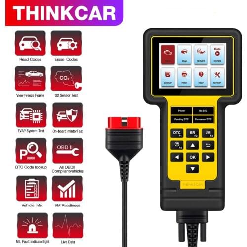 Thinkcar ThinkScan 600 Professional Diagnostic OBDII Scan EPB SAS DPF OIL SRS Reset Diagnostic Tool OBD2 Scan Tool Free Update