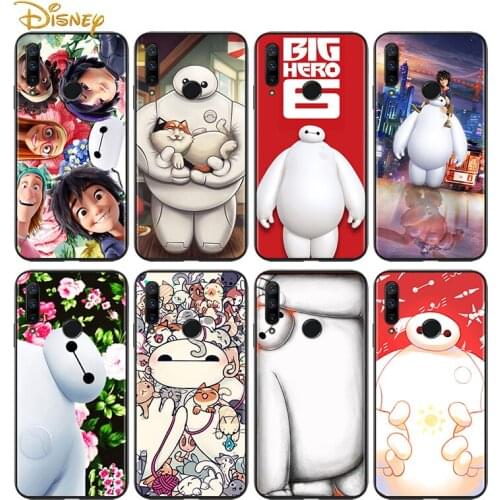 Big Hero 6 Disney for Huawei Honor 30 20 10 9S 9A 9C 9X 8X MAX 10 9 Lite 8A 7C 7A Pro Silicone Black Phone Case