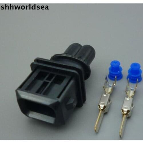 Shhworldsea 10 sets 2 pin vrouwelijke auto brandstof sproeikop plug/olie nozzle stekker/methanol refit connector plug socket