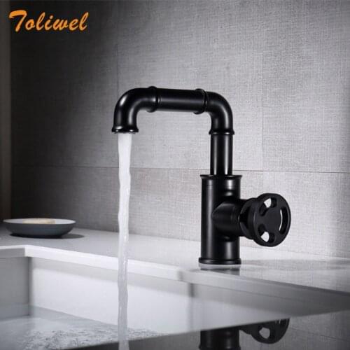 Bathroom Basin Faucets Gold/Black Color Brass Crane Faucet Hot and Cold Water Mixer Tap Contemporary Taps torneira WF0034B