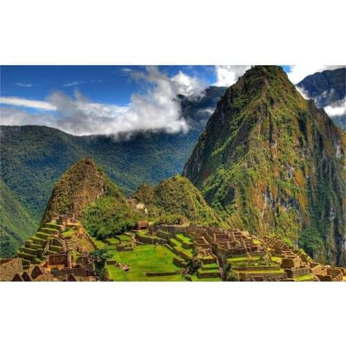 Living room home wall decoration fabric poster Machu picchu peru