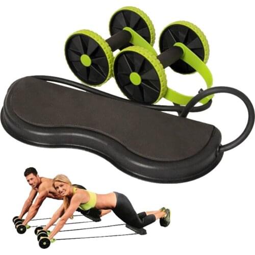 AB Wheels Roller Stretch Elastic Abdominal Resistance Pull Rope Tool Abdominal Muscle Trainer Exercise Home Fitness Equipment