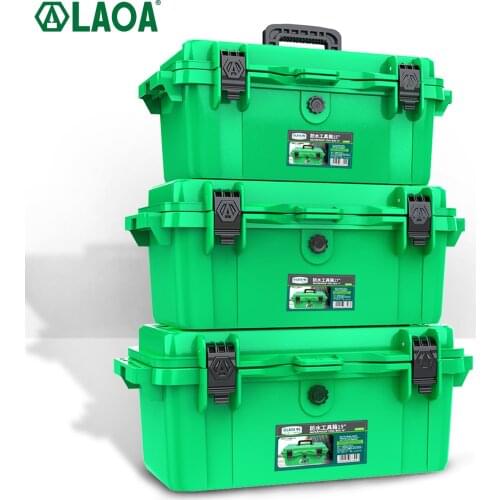 LAOA 15, 17, 19 Inch Thickened Waterproof Tool Box Multi Portable Storage Box Strong Capacity