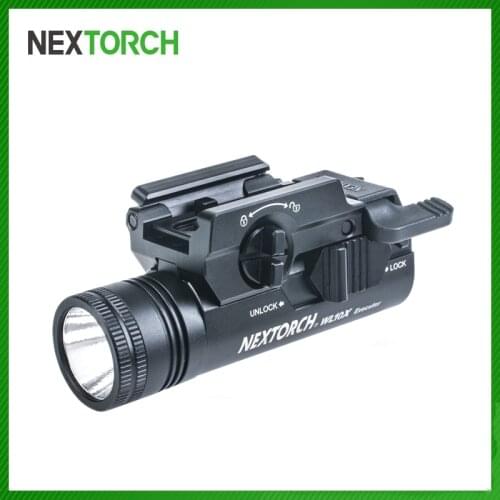 WL10X Rail-mounted Gun Light High-output Handgun Light 230 Lumens CREE LED CR123A Waterproof With Clip Compatible Glock 17 19