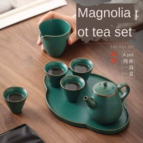 Japanese Tea Set Manual Vintage Ceramic Kung Fu Tea Kung Fu Tea Set Ceramic Tea Set PorcelanaTea Sets Tea Cup with Filter TeaSet