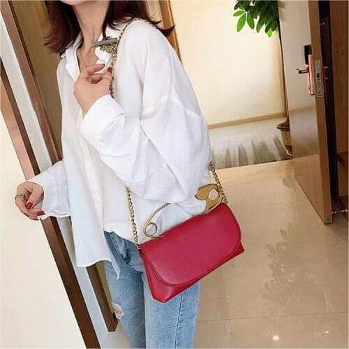 PU Leather Handbag Women Designer Chains Flap Shoulder Bag 2021 Fashion Party Clutch Bags Purse Mini Crossbody Tote Female