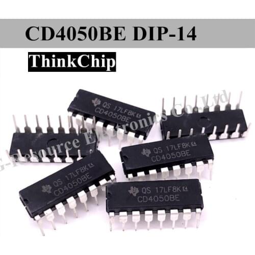 10pcs) CD4050BE DIP-14 CD4050 DIP14 4050BE DIP CMOS Hex Buffer/Converters