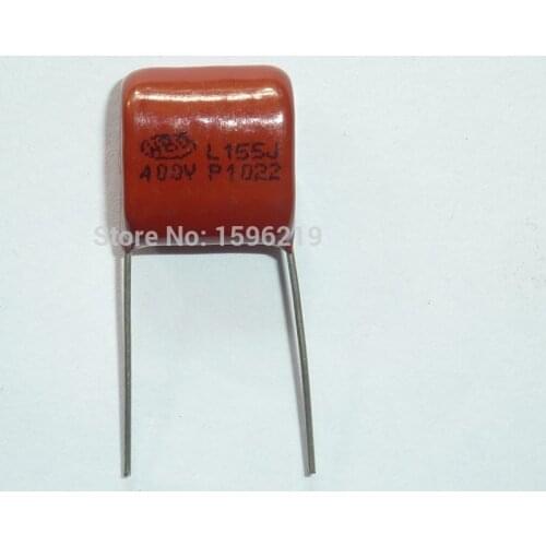 10pcs CBB capacitor 155 400V 155J 1.5uF 1500nF P15 CL21 Metallized Polypropylene Film Capacitor