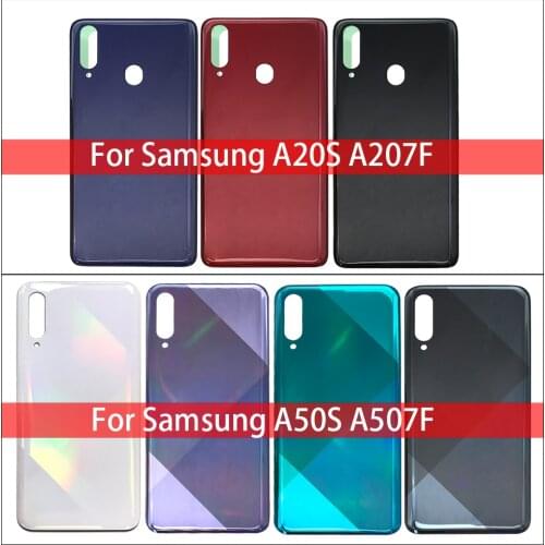 20PCS Back Battery Cover Rear Door Housing Case With Glue Adhesive Sticker For Samsung A10S A20S A30S A50S Replacement Parts