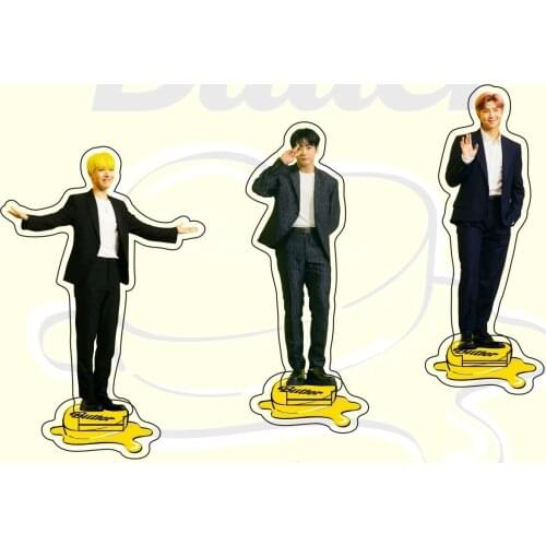 8Pcs/lot Kpop Butter New Album Fans Meeting Acrylic Stand Model Jimin Suga Jhope Jungkook V Figure Action Desk Decoration Gift