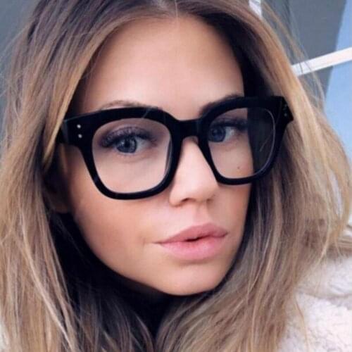 Anti Blue Big Frame Glasses Women Computer blue light blocking glasses Black Radiation Goggles Spectacles Eyeglasses Men