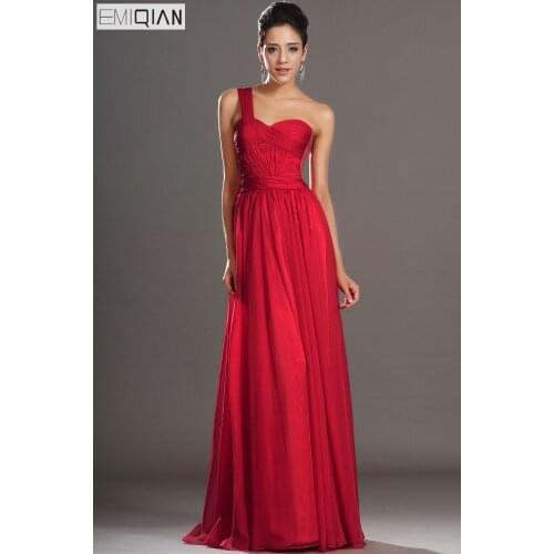 Free Shipping New Design Gorgeous One Shoulder A-Line Sweetheart Neckline Evening Dress