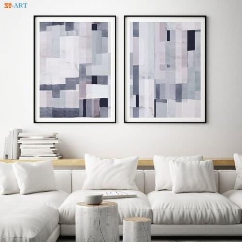 Brush Strokes Print Large Poster Abstract Watercolor Wall Art Modern Minimalist Canvas Painting Grey Wall Decor