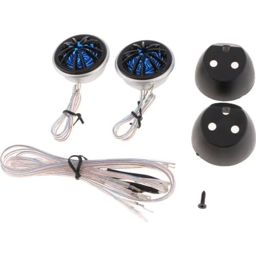 2x Premium Component Speaker System Titanium Dome Car Tweeters