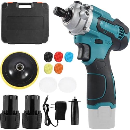 12v Electric Polishing Machine Car Beauty Polishing Machine 2800 R/min No-load Speed with 2 2000mah Lithium Batteries