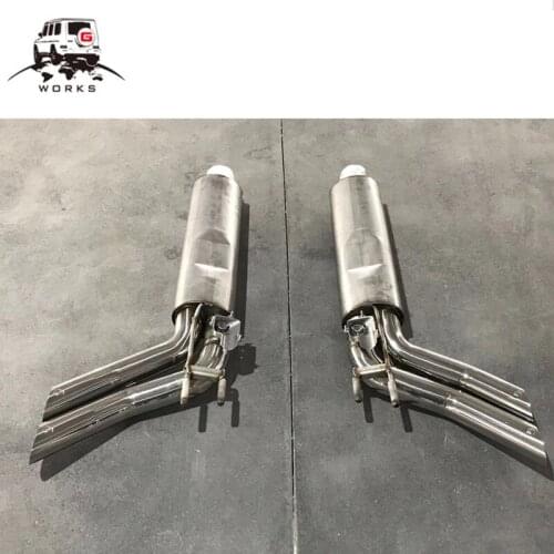G class w464 exhaust system for g class w463A g65 g63 g500 exhaust muffler with B logo make the sound bigger