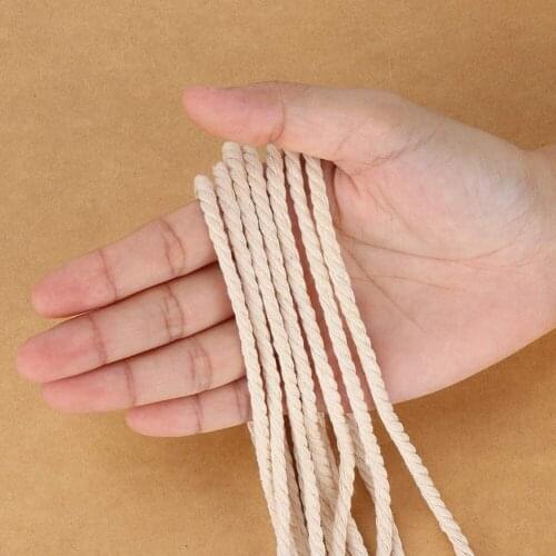 5mm Macrame Cotton Cord for Wall Hanging Dream Catcher Rope Craft String DIY Handmade Home Decorative Supply SCIE999