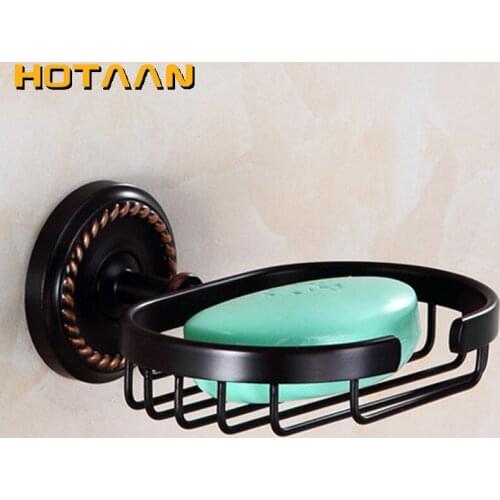 Free shipping Fashion Antique Black soap holder,Pure copper bathroom soap basket bathroom accessories YT-12290-H