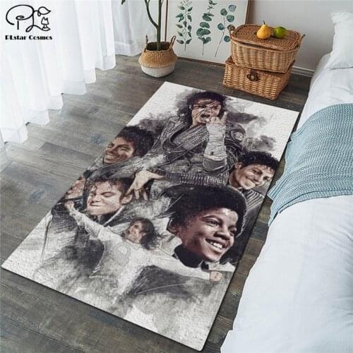 Michael Jackson carpet Square Anti-Skid Area Floor Mat 3D Rug Non-slip Mat Dining Room Living Room Soft Bedroom Carpet 12