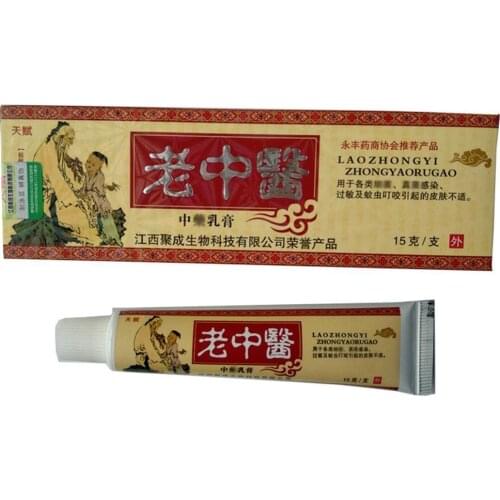 Skin Care Laozhongyi Psoriasis Ointment Chronic Dermatitis Eczema versicolor Urticaria Tinea Cream Hemorrhoids Treatment C7J9