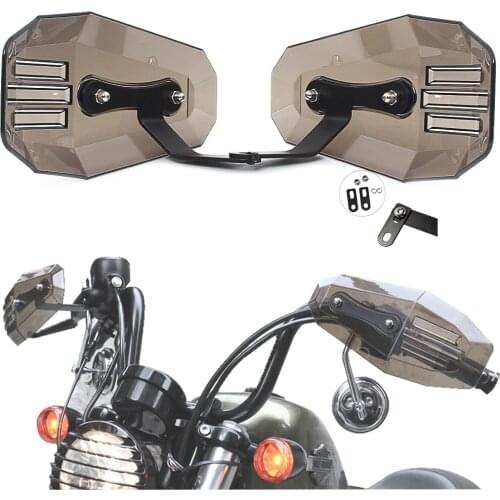 Motorcycle Adjustable Smoke Hand Guards Handguard Shield For Harley XL Dyna Softail Protector Deflector For Suzuki GSF GSX YBR