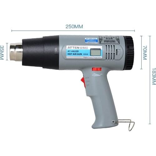 Tool Sets For ATTEN Heat Gun 1600W 2000W Two Temperatures digital hot air For mobile phone Repair Fix
