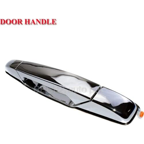 Exterior Chrome Door Handle Rear Left for 07-13 Chevy Silverado GM1520130 15915657 15868466 15915659 22738725 25960521
